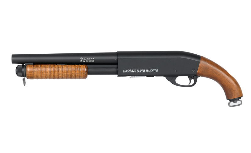 ST870 Pump Action Shotgun max. 0,5J Federdruck, Echtholz, Pistolengriffvariante