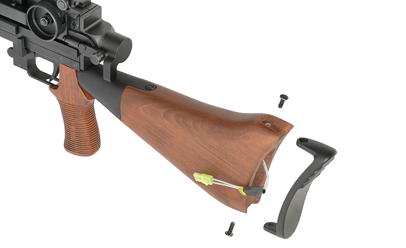 Japan Type 96 MG, max 0,5J AEG, Echtholz, optimierte Drosselung