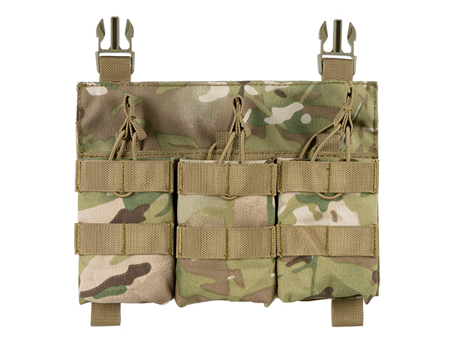 Buckle Up Triple SR25/AR-10/M14/SCAR-H Pouch Panel - MC