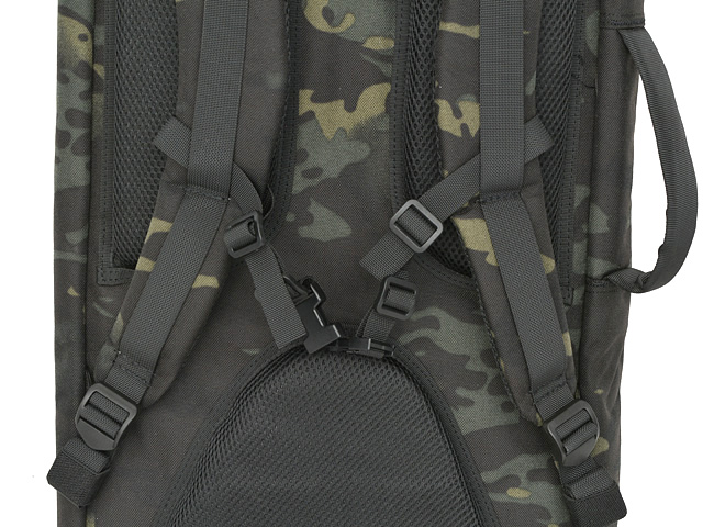 90cm Rifle Bag TRAVEL with Buckle Up Front Panel - Multicam Black [8FIELDS]