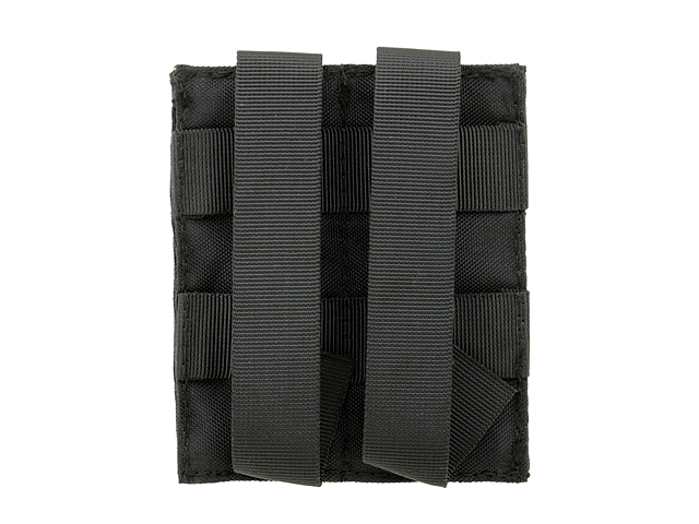 Elastic Double Pistol Magazine Pouch - Black