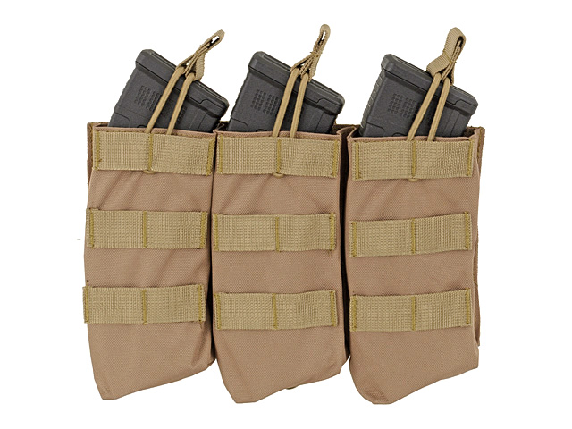 Open Top Triple 7.62x39 AK Mag Pouch - COYOTE [8FIELDS]