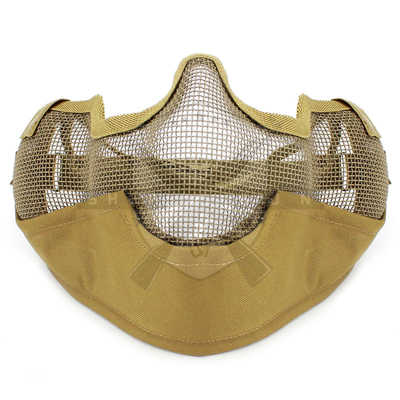 Basic Gittermaske mit Ohrenschutz (Tan)